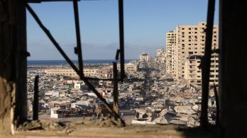 Esta imagen muestra edificios dañados en la ciudad de Gaza.