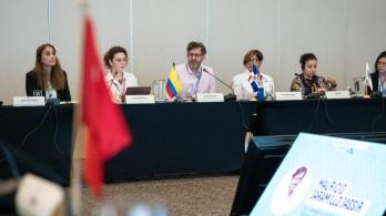 viceministro de Asuntos Multilaterales, Mauricio Jaramillo Jassir en la conmemoración del Día de la Cooperación Sur-Sur, realizada en Armenia, Quindío