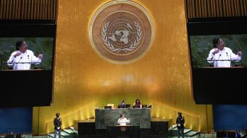 Presidente Petro durante su discurso ante la Asamblea General de la ONU
