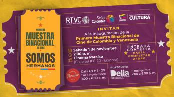 Invitación para la muestra audiovisual ¡Somos Hermanos!