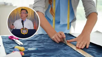 Petro sobre eliminación de aranceles a textiles. / Foto: Presidencia y Freepik.