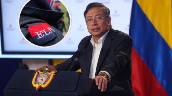 Petro sobre operativos en finanzas del ELN. / Fotos: AFP y Presidencia.