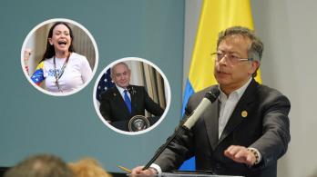 Petro envía carta a María Corina Machado. / Fotos: AFP y Presidencia.