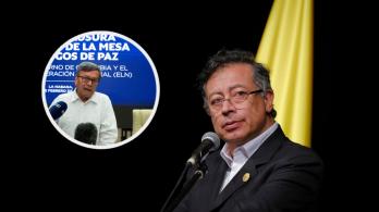 Presidente Petro sobre el eln y clan del golfo. / Foto: Presidencia y AFP.