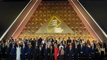 Presidente Petro en la inauguración del Gran Museo Egipcio en El Cairo