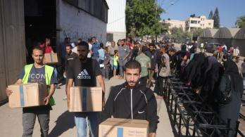 Ayuda humanitaria en Gaza. / Foto: AFP.