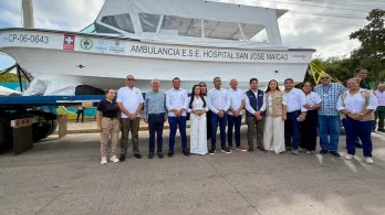 Ambulancia marítima en La Guajira. / Foto: X MinSalud.