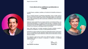 Claudia López y Juan F. Cristo firman carta en defensa de la soberanía.