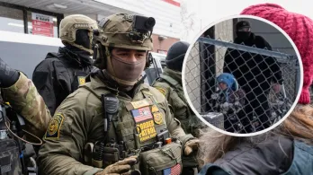 Detienen a niño de 5 años en redada del ICE. / Fotos: AFP y Colegio Columbia Heights. 