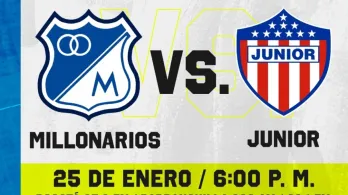 Millonarios vs. Junior. / Foto: Radio Nacional.