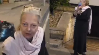 Mujer agrede a domiciliario y se hace viral. / Foto: Captura de video.