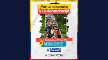 Petro convoca a movilización nacional en defensa de la soberanía.