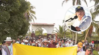 Petro sobre hacienda La Virgen del Cobre. / Fotos: ANT y Presidencia.