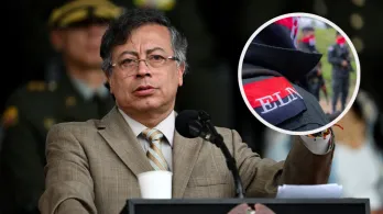 Petro sobre el ELN. / Fotos: AFP.