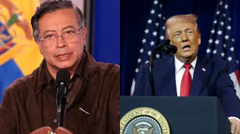 Petro y Trump. / Foto: AFP. 