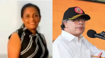 Petro sobre Yohana Rodríguez Sierra. / Fotos: Redes Sociales y Presidencia.