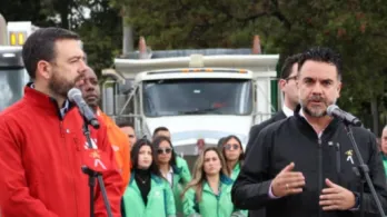 alcalde Carlos Fernando Galán y secretario general Miguel Silva Moyano