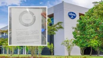 MinTrabajo sobre Alpina. / Fotos: Alpina y X MinTrabajo.