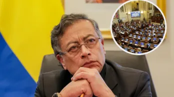 Petro lanza pullas a congresistas. / Fotos: Presidencia y Redes sociales.