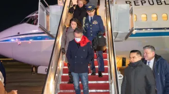 Petro llega a Estados Unidos. / Foto: Presidencia.