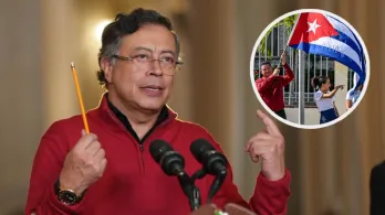 Petro propone solución a Cuba. / Fotos: AFP y Presidencia.