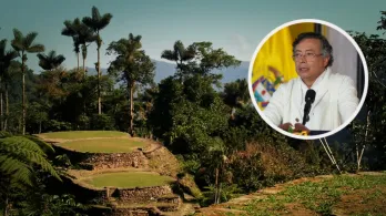 Petro sobre el decreto de la Línea Negra. / Fotos: Parque Tayrona y Presidencia.