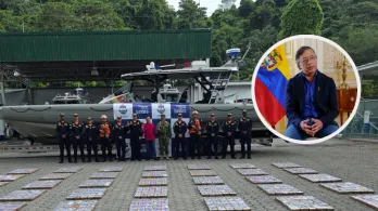 Petro sobre nueva incautación de cocaína en el Pacífico. / Fotos: Presidencia y X Gustavo Petro.