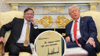 Petro y Trump en la Casa Blanca. / Foto: Presidencia.