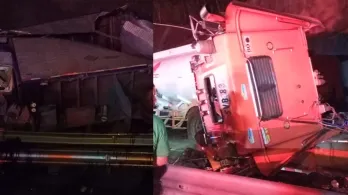 Choque múltiple de camiones obliga al cierre total de la vía Armenia–Cajamarca. Foto: X - @Mi_carro_Yyo