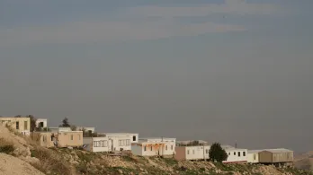 Una vista parcial muestra el asentamiento israelí de Kfar Adumim, en Cisjordania, situado entre Jerusalén y Jericó.
