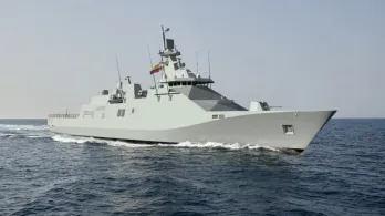 Colombia inicia la construcción de su primera fragata. Foto: render Cotecmar