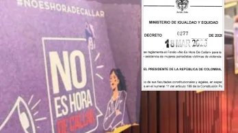 Fondo de No es Hora de Callar. / Foto: Archivo y Decreto.