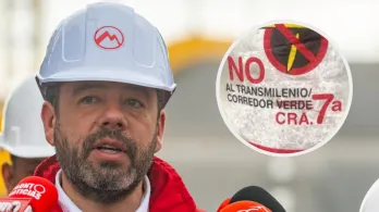 Galán sobre obras en la Cra Séptima. / Fotos: X de Galán y Redes Sociales.