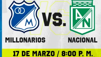 Millonarios vs. Nacional. / Foto: RTVC.