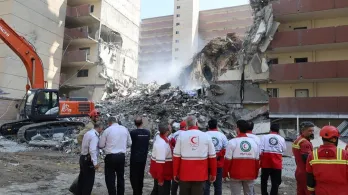 Medialuna roja en Irán. / Foto: AFP.