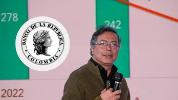 Presidente Petro sobre reservas internacional en el Banrep. / Fotos: Presidencia y Banrep.