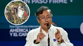 Presidente Petro sobre operación contra Iván Mordisco. / Fotos: AFP y X Gustavo Petro.