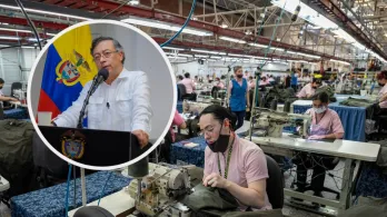 Petro sobre baja tasa de desempleo. / Fotos: Presidencia de la República.