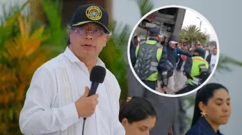 Petro sobre agresión en TM. / Fotos: Presidencia y captura de video.