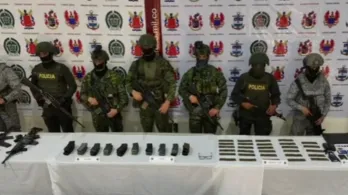 Material de guerra incautado. / Foto: Ejército.