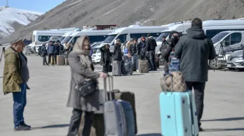 Desplazados en Irán y el Líbano. / Foto: AFP.