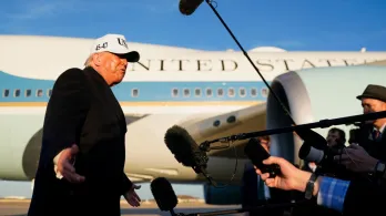 Trump sobre medios de comunicación. / Foto: AFP.