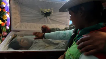 Edwin Legarda, esposo de Aida Quilcué. / Foto: AFP.