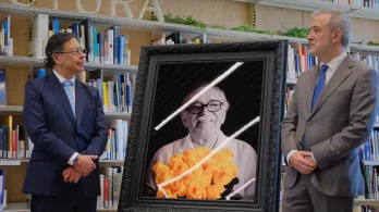 Colombia donó a Barcelona fotografía de Gabriel García Márquez