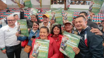 Entrega de Tierras en Boyacá. / Foto: ANT.