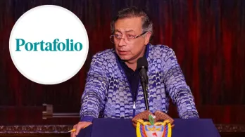 Petro sobre información de Portafolio. / Fotos: Presidencia y Portafolio.