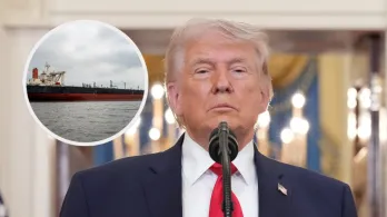 Trump sobre Estrecho de Ormuz en Irán. / Fotos: AFP.