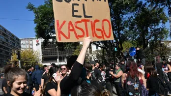 Recortes desatan protestas en Chile. / Foto: AFP.