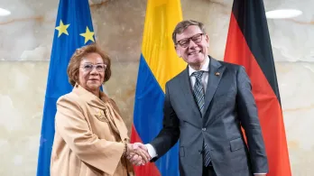 Cancilleres de Colombia y Alemania. / Foto: Cancillería.
