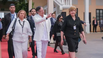 Petro en Panamá. / Foto: Presidencia.